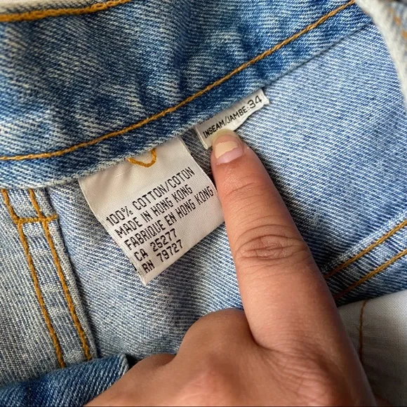 Vintage High Waisted Jean Shorts - Picture 2 of 6